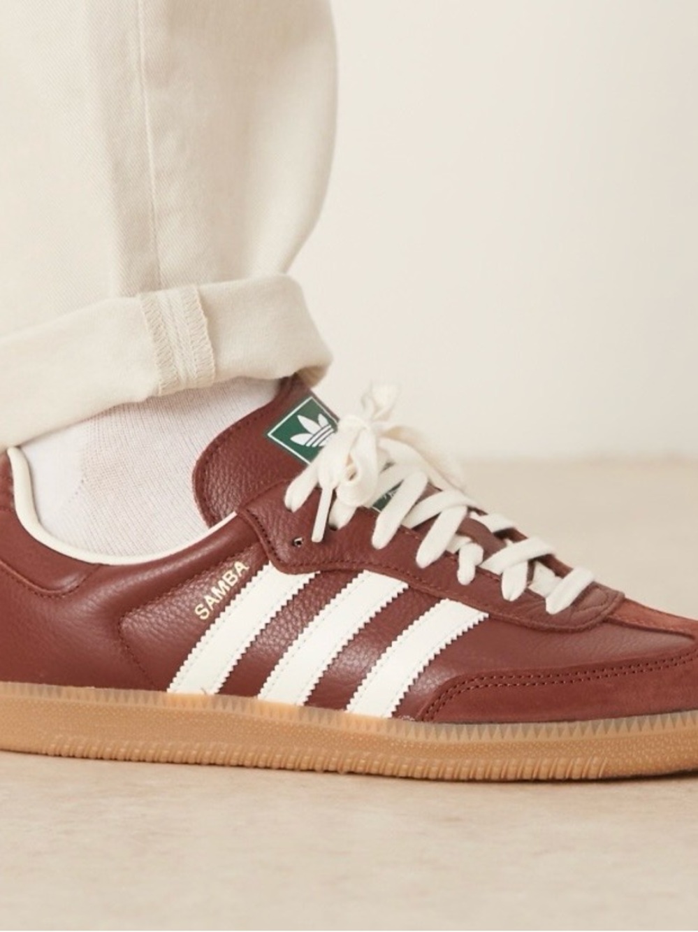 NWT Adidas Samba OG "Fox Brown/Off White" JR0892 - Men's 9.5 / Women's 10.5